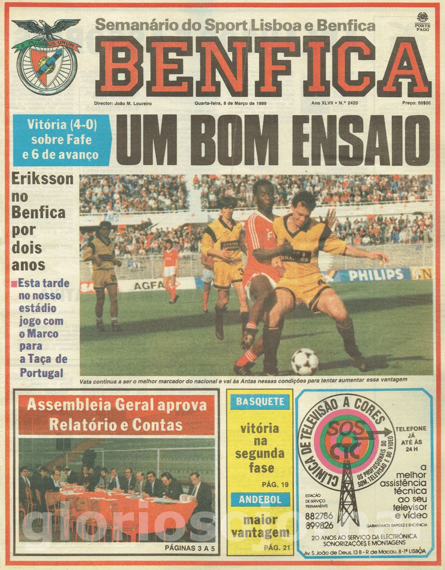 jornal o benfica 2420 1989-03-08